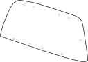 View Back Glass Reveal Molding (Rear) Full-Sized Product Image 1 of 3