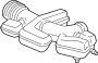 Image of Engine Air Intake Hose (Front, Lower) image for your 2022 Ford F-150  XLT Extended Cab Pickup Fleetside 