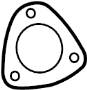 View Gasket. Pipe. Exhaust. (Front) Full-Sized Product Image