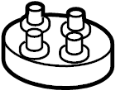 View Hood Latch Striker Plate (Left) Full-Sized Product Image