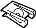 View Nut. Trim. Pillar. Coat. Hook. (Upper) Full-Sized Product Image
