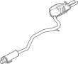 Image of Exhaust Muffler (Rear) image for your 2022 Ford Transit Connect   