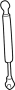 View Back Glass Lift Support Full-Sized Product Image 1 of 4