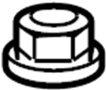 View Nut. Headlight. Battery. Hold. Down.  Full-Sized Product Image