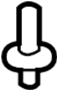 View Rivet. Molding. Insulator. Roof. (Front) Full-Sized Product Image 1 of 3