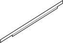 Image of Door Window Belt Weatherstrip (Upper) image for your 2014 Ford F-350 Super Duty 6.2L V8 FLEX A/T RWD XL Crew Cab Pickup 