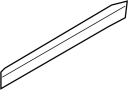Image of Door Molding (Rear, Lower) image for your 2012 Ford Explorer   
