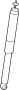 Image of Suspension Shock Absorber image for your 2009 Lincoln MKX   
