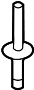 View Rivet. License. Bracket. (Lower) Full-Sized Product Image
