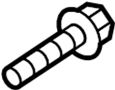 Image of Radiator Shutter Assembly Bolt image for your 2010 Ford F-250 Super Duty   