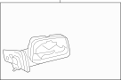 Image of Door Mirror (Rear) image for your 1999 Ford Taurus  SE Sedan 
