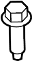 View Screw. Trim. Handle. Door. Interior.  Full-Sized Product Image