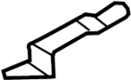 View Transmission Oil Cooler Line Bracket (Upper) Full-Sized Product Image
