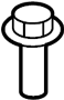 View Automatic Transmission Mount Bolt (Upper) Full-Sized Product Image