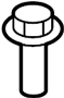 View Engine Mount Bolt (Front) Full-Sized Product Image 1 of 10