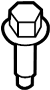 View Suspension Strut Mount Bolt (Upper) Full-Sized Product Image