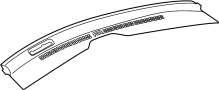Image of Dashboard Air Vent Trim image for your 2011 Ford F-150 5.0L V8 FLEX A/T RWD STX Extended Cab Pickup Fleetside 