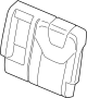 Image of Seat Back Cushion Cover (Rear) image for your Ford