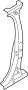 Image of Body B-Pillar Reinforcement (Front, Rear, Upper) image for your 2018 Ford Explorer   