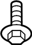 View Screw. Deflector. (Front, Rear) Full-Sized Product Image