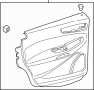 Image of Door Interior Trim Panel (Rear, Upper, Lower) image for your 2022 Ford Police Interceptor Utility   