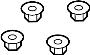 Image of Drive Shaft Center Support Nut image for your 1997 Ford Mustang   
