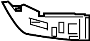 Image of Bumper Cover Support Rail (Upper) image for your 2006 Ford F-150 5.4L Triton V8 FLEX A/T 4WD XLT Extended Cab Pickup Fleetside 