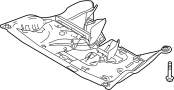 View Radiator Support Splash Shield (Front, Rear, Lower) Full-Sized Product Image 1 of 3