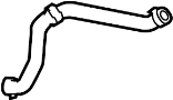 View Engine Coolant Overflow Hose (Lower) Full-Sized Product Image 1 of 7
