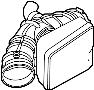 View Engine Air Intake Hose (Front, Lower) Full-Sized Product Image