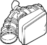 View Engine Air Intake Hose (Front, Lower) Full-Sized Product Image 1 of 10