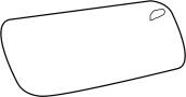Image of Door Mirror Glass (Rear) image for your 2012 Ford F-150 3.5L EcoBoost V6 A/T 4WD XLT Crew Cab Pickup Fleetside 