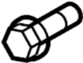 View Door Hinge Bolt (Upper, Lower) Full-Sized Product Image 1 of 6