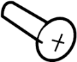 View Door Applique Rivet (Upper) Full-Sized Product Image