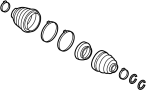 View CV Joint Boot Kit Full-Sized Product Image 1 of 6
