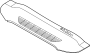 Image of Cowl Grille Panel (Rear) image for your 2015 Ford Mustang   