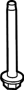 Image of SUSPENSION crossmember mount bolt. Part cannot be reused. image for your 2024 Ford Mustang Mach-E   