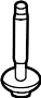 View Bolt. Shock. Suspension. Crossmember. (Lower) Full-Sized Product Image 1 of 5