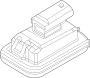 Image of License Plate Light Assembly image for your 2024 Ford F-150  XLT Extended Cab Pickup Fleetside 
