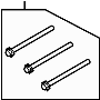View A/C Compressor Bolt (Front) Full-Sized Product Image 1 of 2