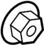 View NUT. Retainer.  Full-Sized Product Image 1 of 4