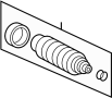 View Rack and Pinion Bellows Kit Full-Sized Product Image 1 of 3