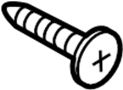 Image of Quarter Panel Trim Panel Screw (Front, Upper, Lower) image for your 2019 Ford Police Interceptor Utility   
