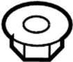 View Engine Cradle Nut. Nut - Hex. - Flanged. Suspension crossmember Nut.  Full-Sized Product Image 1 of 4