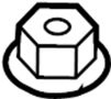 View Steering Tie Rod Nut Full-Sized Product Image 1 of 4