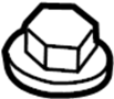 View Windshield Wiper Arm Nut Full-Sized Product Image 1 of 9