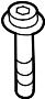 View Bolt. Mount. Headlight. (Front, Upper, Lower) Full-Sized Product Image