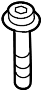 View Bolt. Mount. Headlight. (Front, Upper, Lower) Full-Sized Product Image