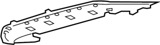 Image of Radiator Support Splash Shield image for your 2017 Lincoln MKX   