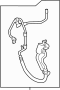 View A/C Refrigerant Discharge Hose (Lower) Full-Sized Product Image 1 of 2